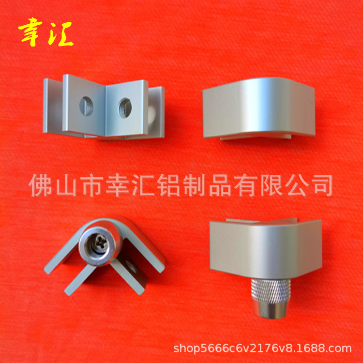 铝合金玻璃转角码 火炉玻璃角码 玻璃固定夹 防火坑玻璃角码 铝夹