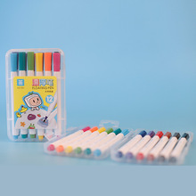 漂浮笔PVC盒装12色儿童趣味白板笔水上漂浮玩具厂家批发飘浮笔