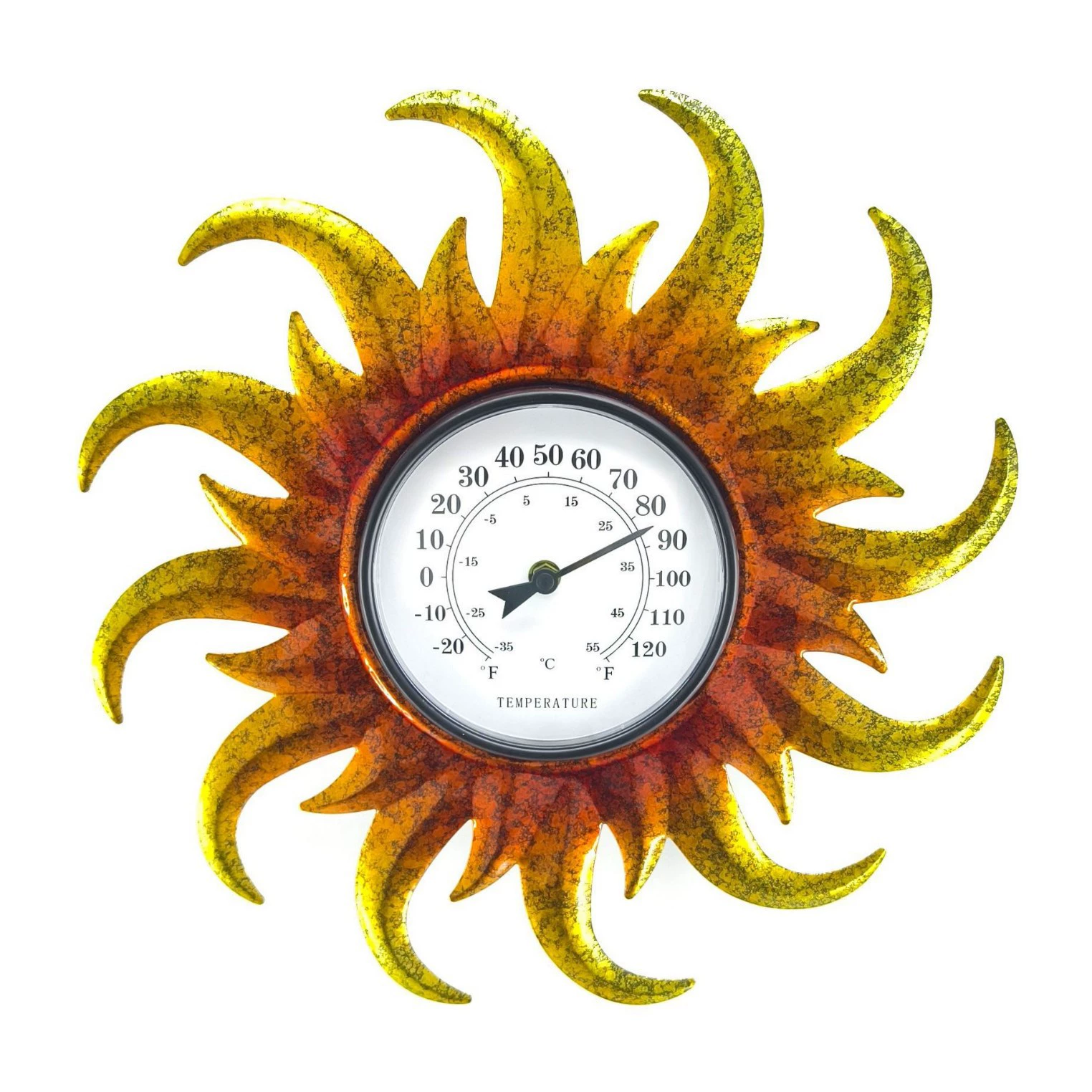 Открытый термометр Sun Face Настенные часы Мебель для дома Sun Face Настенные часы Термометр Настенный