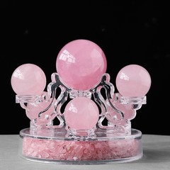 Manufacturer wholesale natural powder crystal ball ornaments, powder crystal raw stone, polished powder crystal ball, home decoration crafts