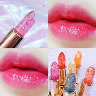 Refined Ruyi V8 Water Light Star Diamond Warm Jelly Lipstick Color Changing Long-Lasting Moisturizing Non-Fading Lipstick for Students