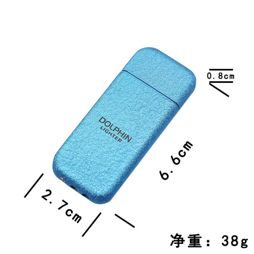 HY076 Dolphin Pearl Machine Slim Metal Grinding Wheel Open Flame Lighter Frosted Creative Smoking Accessories Manufacturer Wholesale