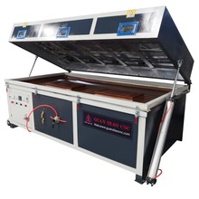 上开合式橱柜门板真空覆膜机皮革PVC软硬包压膜机大负压吸塑机