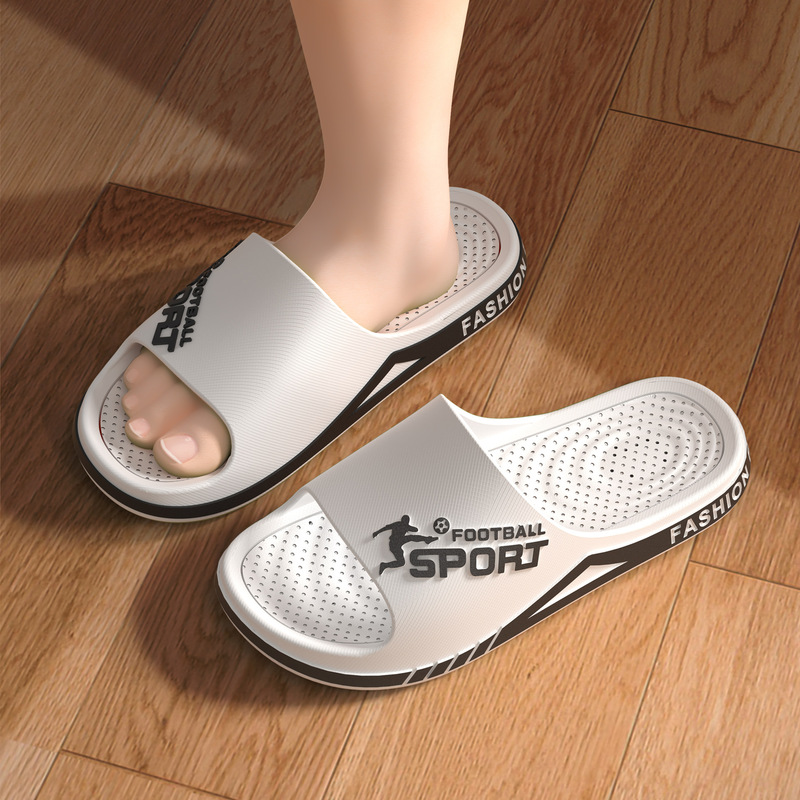 EVA Slippers Men's Summer Outer Wear Bathroom Bathing Non-Slip Household Super-plus size Wear-Resistant Sandals and Slippers for Men