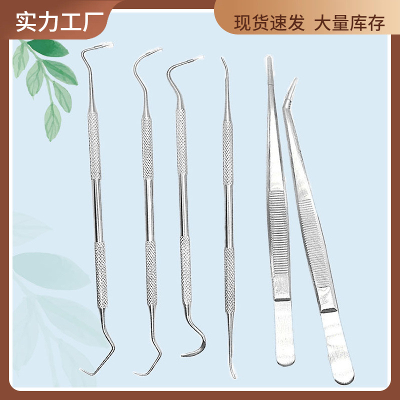 【厂家现货】不锈钢 牙医针 探针 牙结石去除器 牙齿口腔护理工具