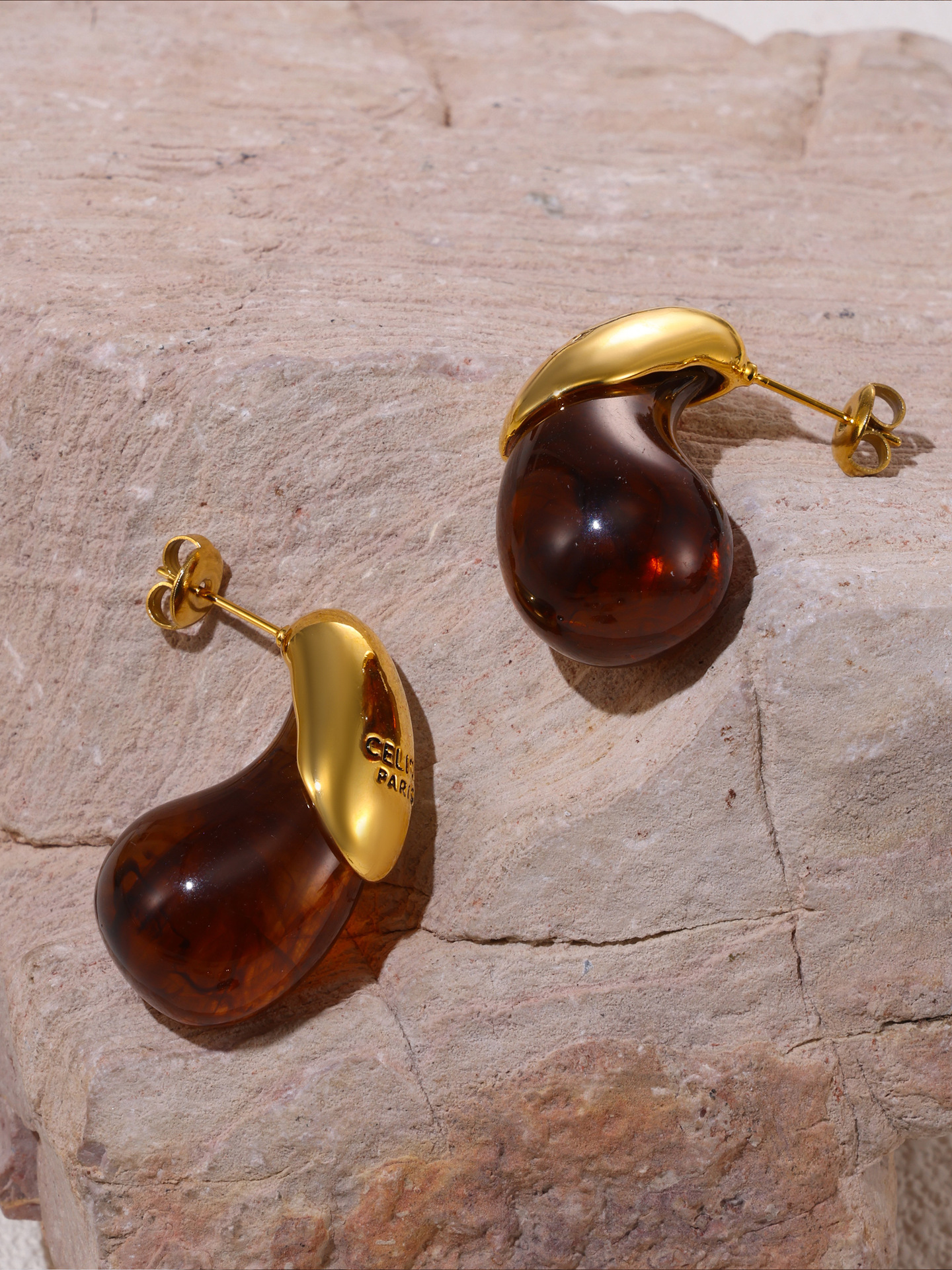 Dopamine Candy Colour Resin Square Earrings For Women Titanium Steel_voghion.com