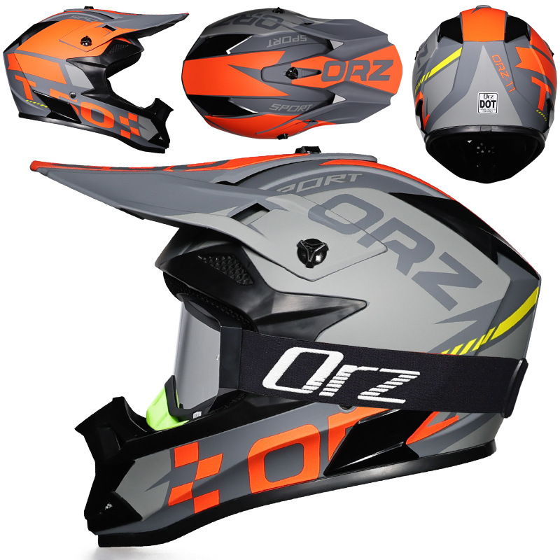 Nuevo casco de ciclismo Off-Road Orz, casco de rally para hombres y mujeres, casco todoterreno transpirable de carreras ADV de talla grande