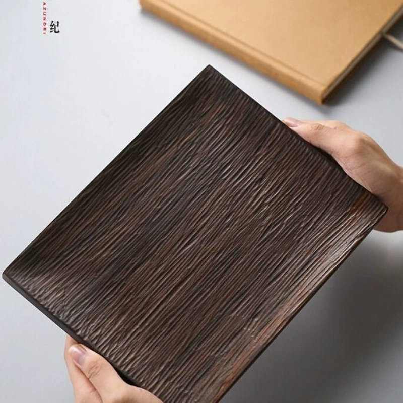 Wholesale ebony and solid wood all -in -one tea tray tea tray light luxury square storage inheritance plate kung fu tea dry