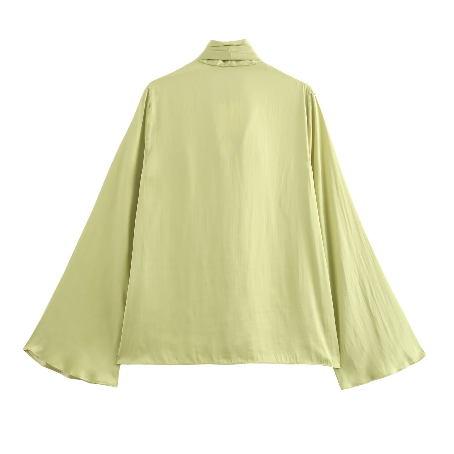 Dameskleding 2024 herfst en winter nieuwe stijl stijlvolle strik decoratie lange mouwen shirt_voghion.com