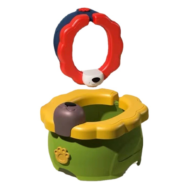 Niños al aire libre plegable inodoro portátil niños orinal plátano León masculino y femenino bebé viaje coche inodoro