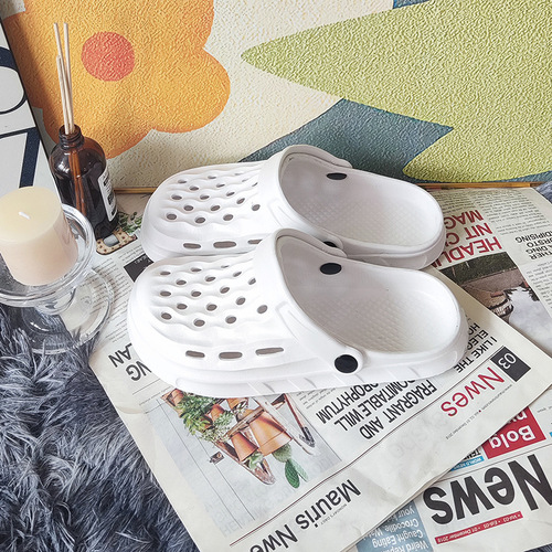 Stomp Pouch Shoes for Women - Summer Home Interior Thick Sole Outdoor Wear Beach Headwear Cross-border TEMU Dropshipping