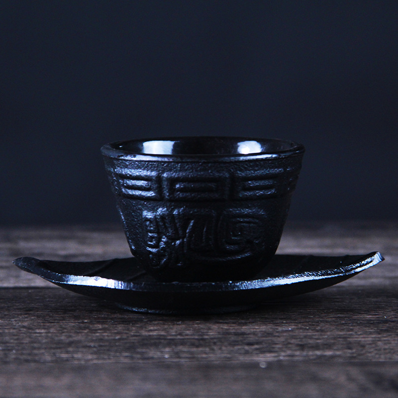 Tea Set Wholesale Japanese Cast Iron Tea Cup Mini Cup Japanese Iron Pot Accessories Cast Iron Cup Vintage Iron Cup