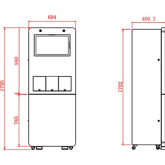 Máquina expendedora de té de taza de tres canales Junke Máquina de autoservicio Código de escaneo para pagar el fabricante de origen del equipo de té