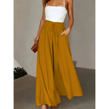 J 31336 High Waist Elastic Wide Leg Skort �����ɽ�������Ůʿ