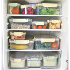 8N Preservation Box with Multiple Large, Medium, and Small Round and Square Sealed Non-Leaking Rice Boxes, Thickened Refrigerator Food Storage Box Microwave