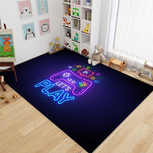 Amazon cross-border game console handle carpet 3D cartoon e-sports video game room full carpet wholesale