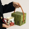 Medieval Big Belly Cup-Rose Paradise [Light Luxury Green Gift Box]