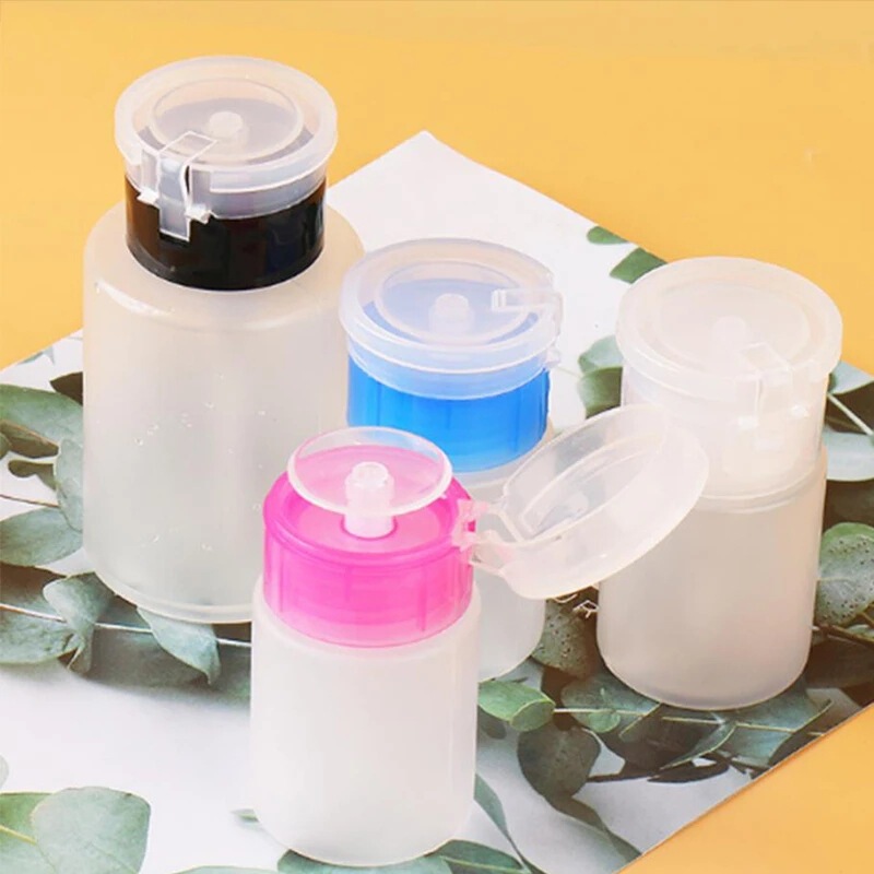 Nail Pressing Bottle Makeup Remover Pressing Empty Bottle Cosmetics Sub-Bottle Beauty Remover Special Pressing Nail Pressing Bottle Makeup Remover Pressing Empty Bottle Cosmetics Sub-Bottle Beauty Remover Special Pressing