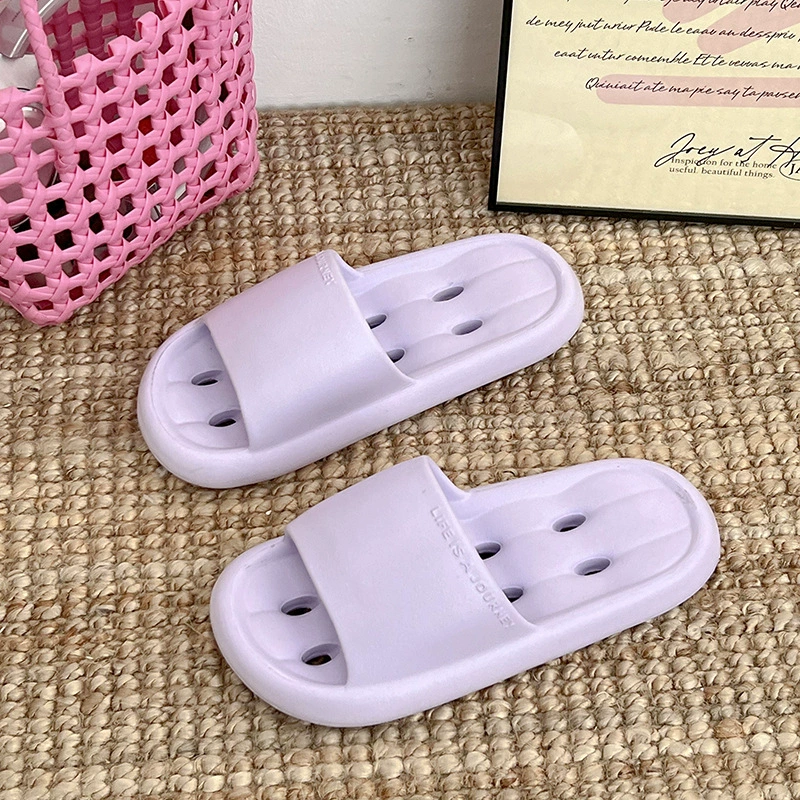 Утечка перетаскивания холодные тапочки женские летние противоскользящие EVA выдолбленные быстросохненные брызги отель Домашняя ванная комната Ванна Мужские тапочки