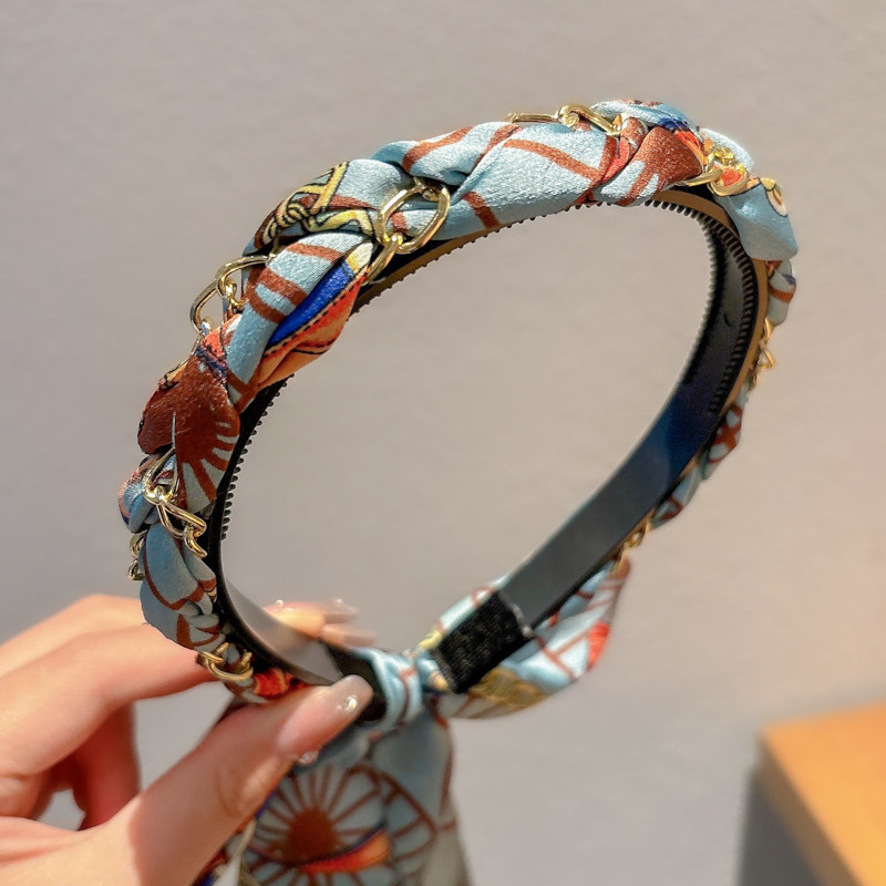 Diadema alta para mujer, nueva colección 2026, accesorio para el cabello estilo Chanel francés, elegante banda ancha para el cabello.