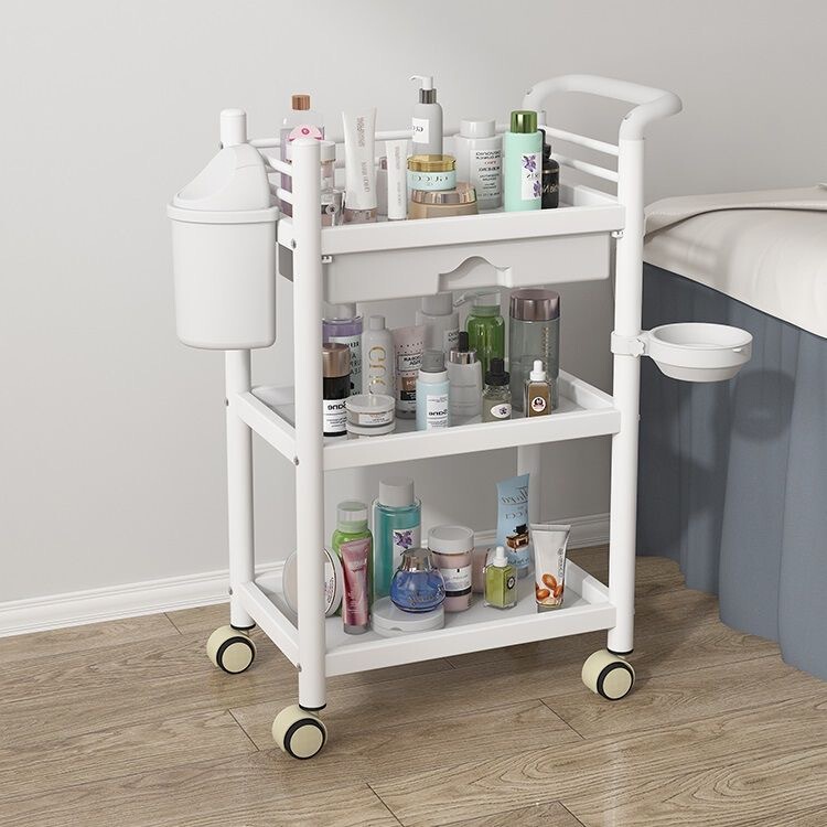 Free Shipping Trolley Storage Rack Household Snacks Floor-Standing Multi-Layer Living Room Storage Bookshelf Mobile Kitchen Fruit and Vegetable Basket