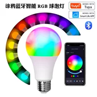 Трансграничный E27 Домашнее граффити Bluetooth RGB Bubble Light 9W Цвет Smart APP Control Лампа атмосфера украшения