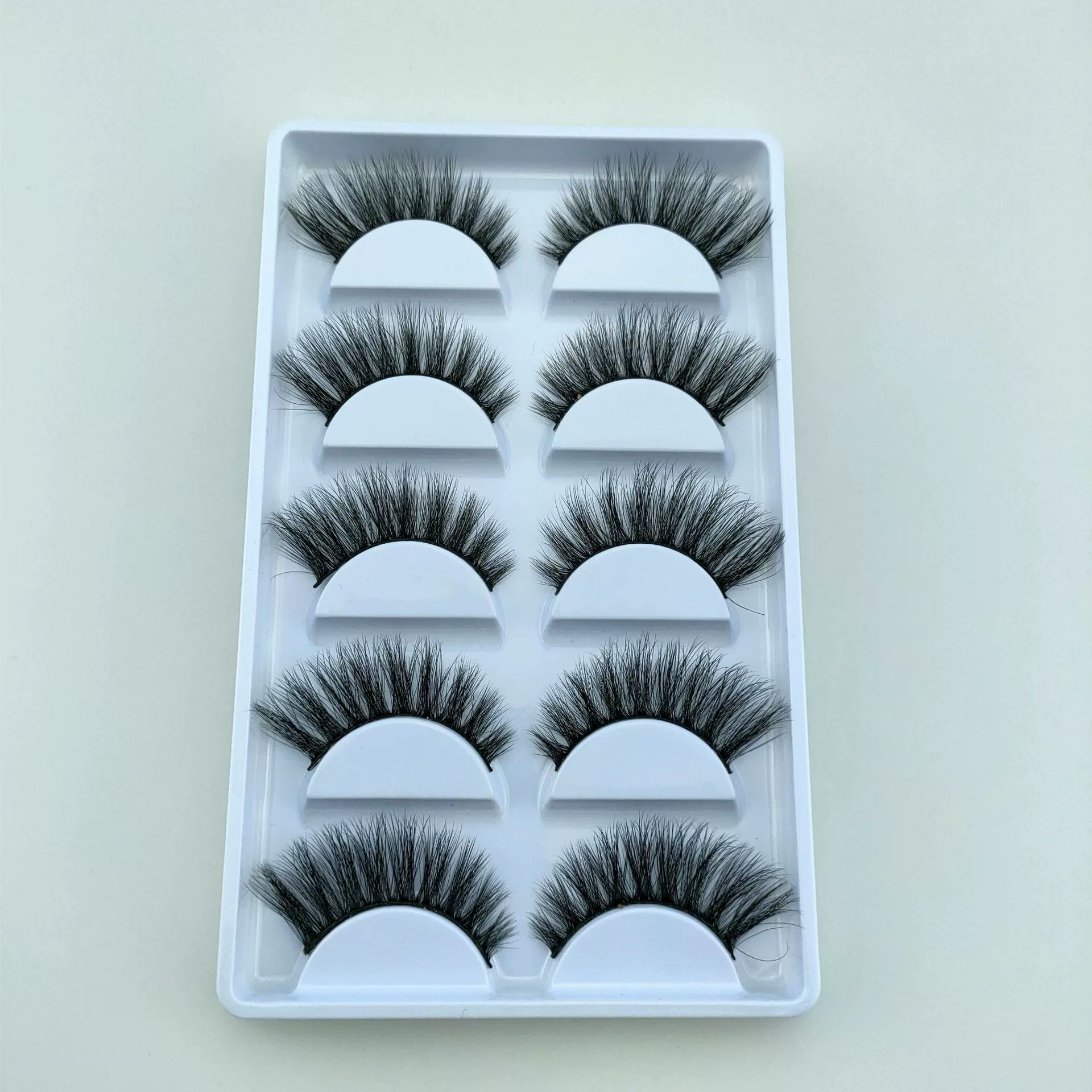 3D накладные ресницы оптом пять пар чистой ручной работы натуральные реалистичные глаза хвост длинные ресницы прямые продажи