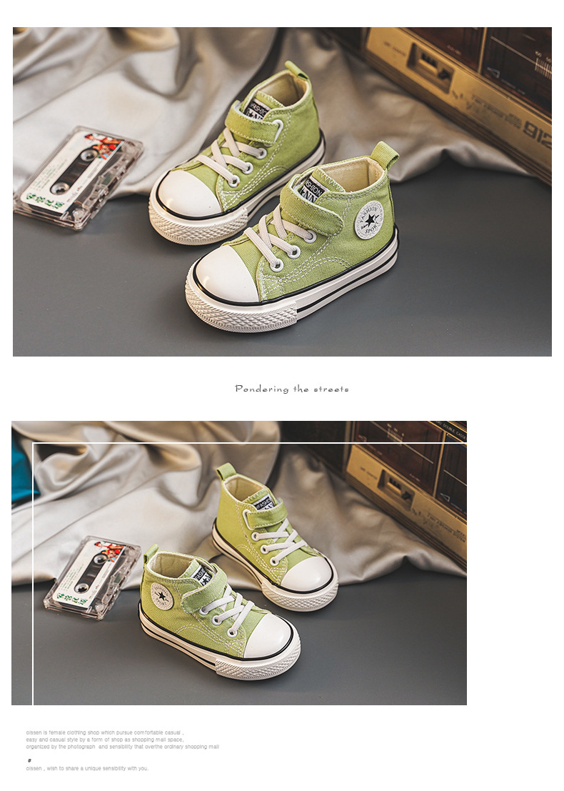 Baskets en toile pour garçon chaussures confortables polyvalentes_voghion.com