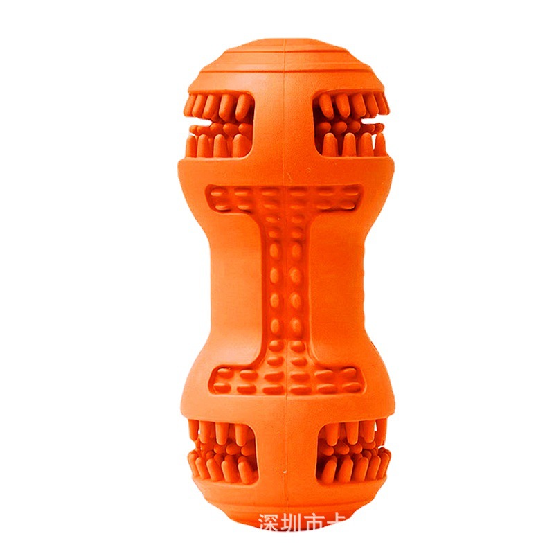 Juguete para perros martillo de goma limpieza dental palo mordedor con fuga de comida juguete educativo al por mayor