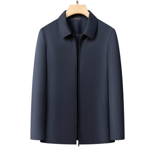 Wool Coat for Men, New Style for Autumn and Winter, Loose and Stylish, Mid-Length, Dad Style, Business Casual Men's Jacket