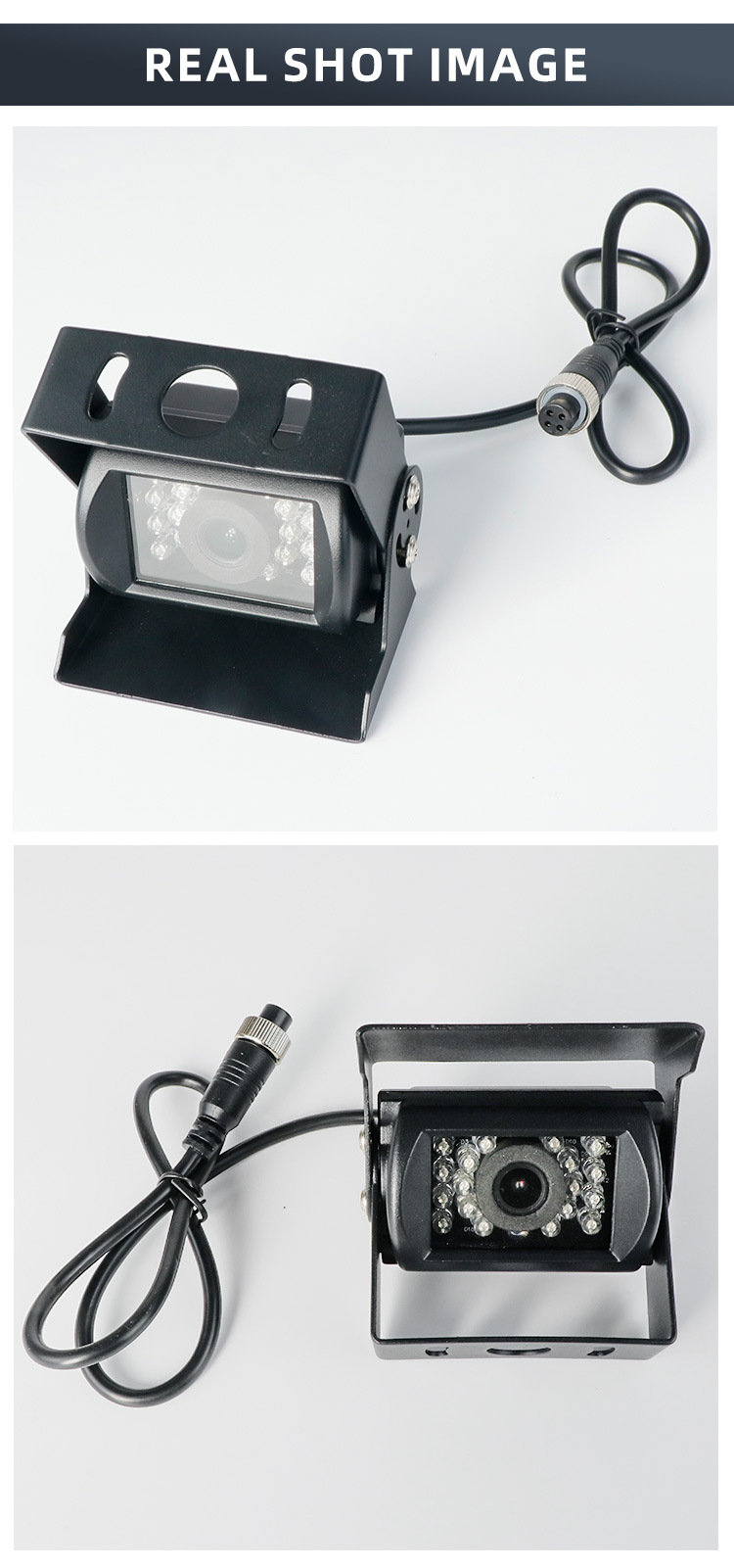 Reverse Camera Infrared Rear View Camera 9-24V Car Passenger Truck High-Definition Night Vision Bus Camera