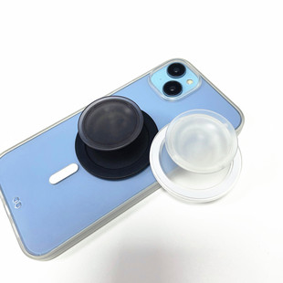 Magnetic bracket Round Oval transparent frosted integrated mobile phone bracket transparent airbag magnetic bracket wireless charger