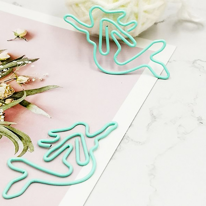 卡通创意回形针 彩色盒装曲别针 异形办公收纳套装迷你回型针现货