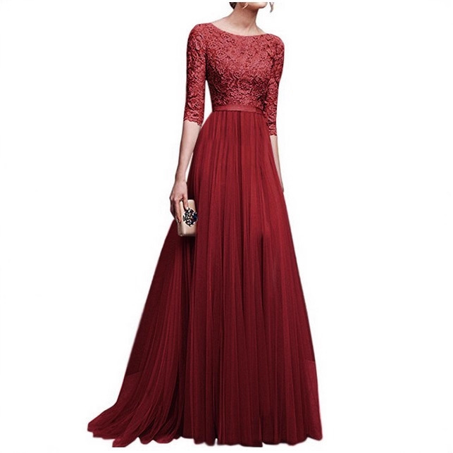 (Cross-border trading), demi-season evening dress, shiffon long skirt, European style 2