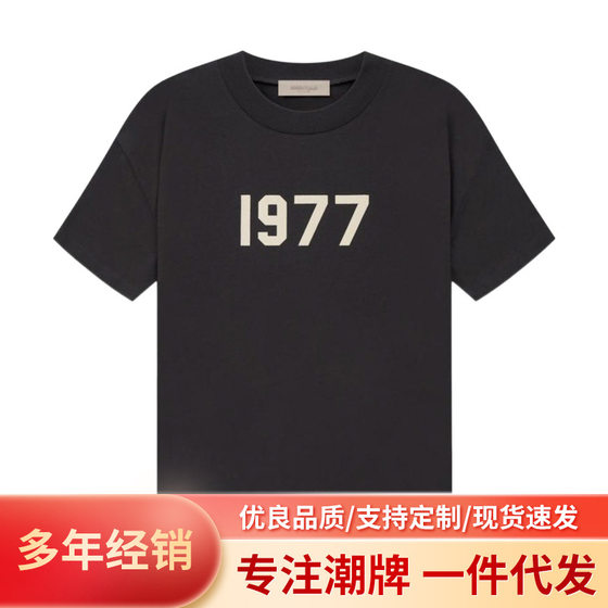 FOG ESSENTIALS Short-sleeved Women's Line American High Street New 1977 Short-sleeved T-shirt Men's Fashion