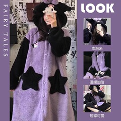 特価!! かわいい風クロミサンゴのベルベットのパジャマ2025年秋冬にフランネルのパジャマを厚くした女性冬