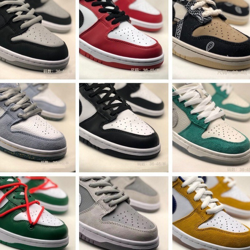 Pure Original Putian Shoes Low-top Board Shoes SB Men and Women Black and White Dunk Panda Shadow Grey Couple Casual Shoes sneaker