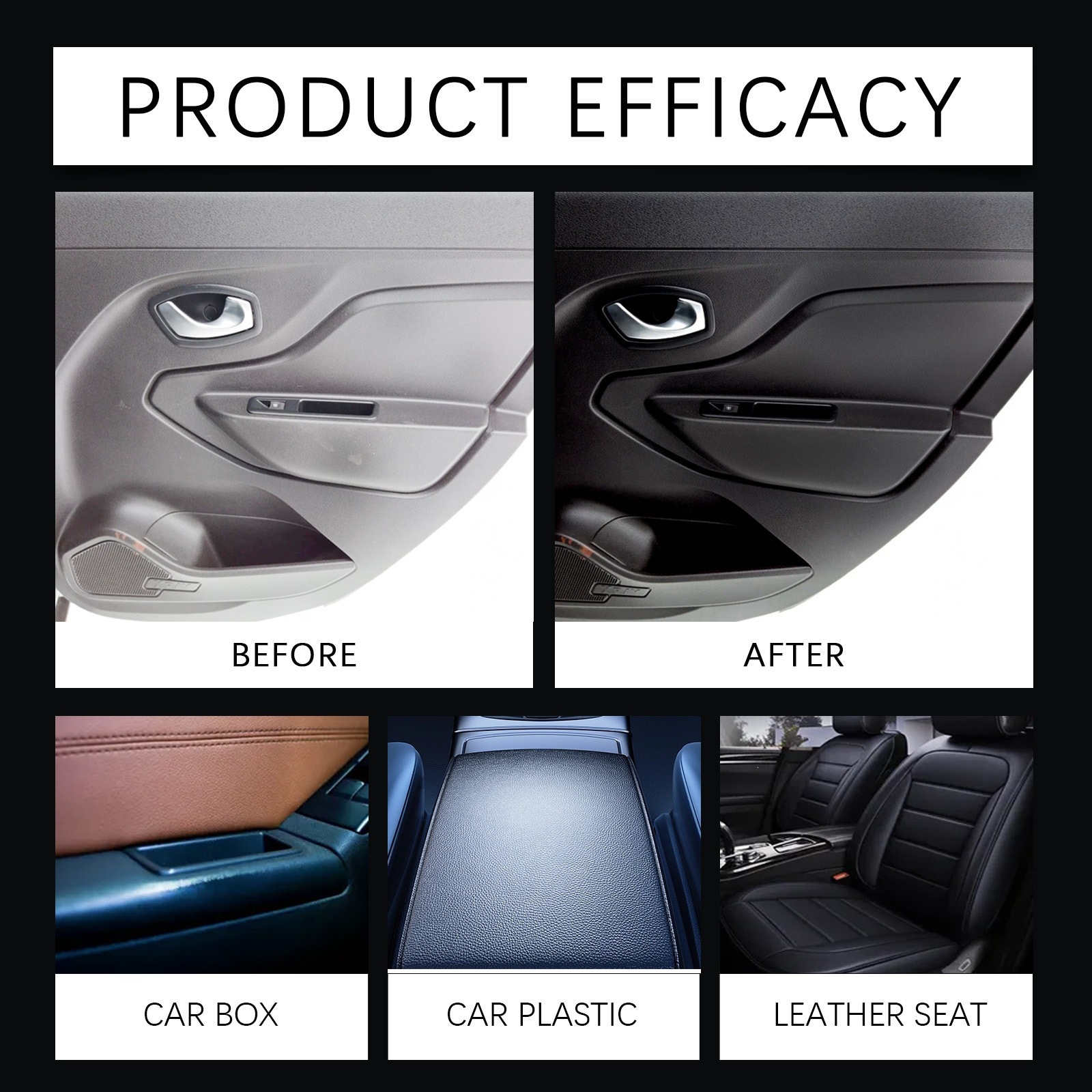 Rayhong Car Interior Polish, Car Leather Interior Maintenance, Cleaning, Care, Polishing and Refurbishing Agent