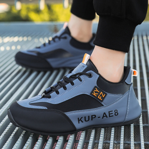 2026 Winter New Men's Leather Waterproof Sports Shoes Casual Shoes Soft Sole Lightweight Cotton Shoes Travel Shoes Father's Shoes