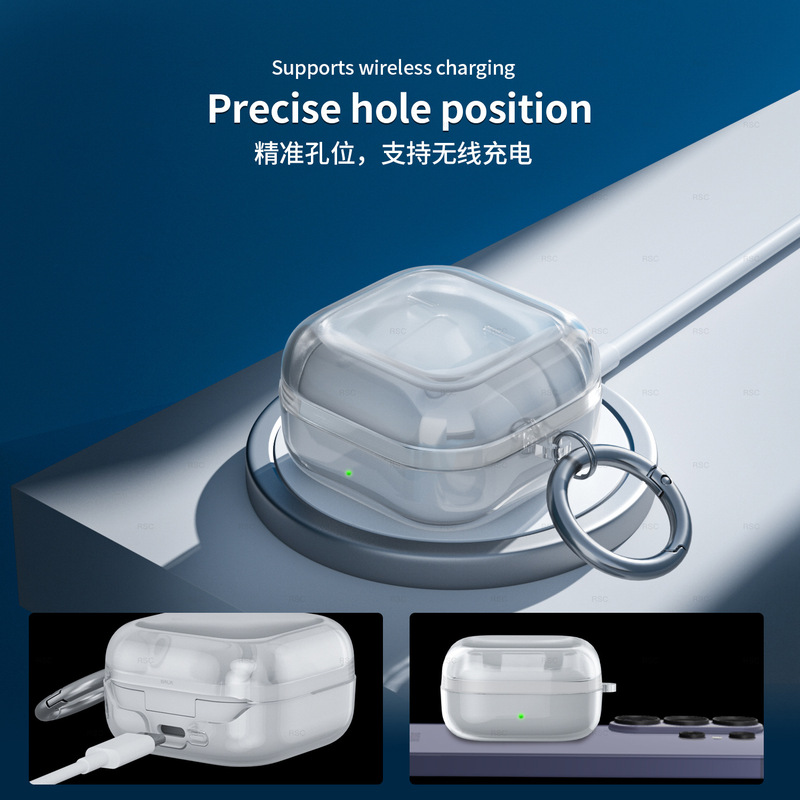 Samsung Galaxy Buds4 Pro/Buds3 Fe Protective Case Is Suitable for Transparent Buds2/Live Earphone Cases Samsung Galaxy Buds4 Pro/Buds3 Fe Protective Case Is Suitable for Transparent Buds2/Live Earphone Cases
