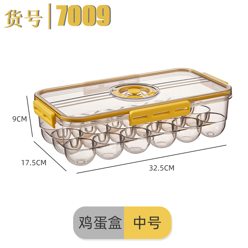 Refrigerador caja de almacenamiento de plástico PET transparente espesado congelado drenaje crisper para refrigerador