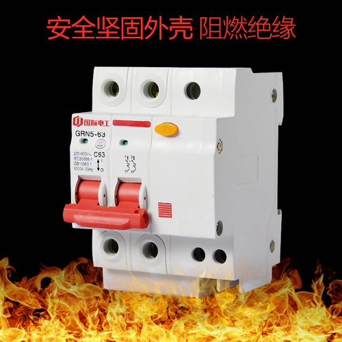 International Electrotechnical Commission miniature circuit breaker DZ47 household circuit breaker 1P2P63A total air switch with leakage protector