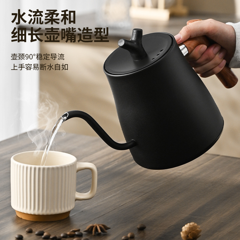 エレクトリックKettleクロスボーダーつまみ温度制御細い口の長い口の手はコーヒーポットのステンレス電気ポットを押し流します。|undefined