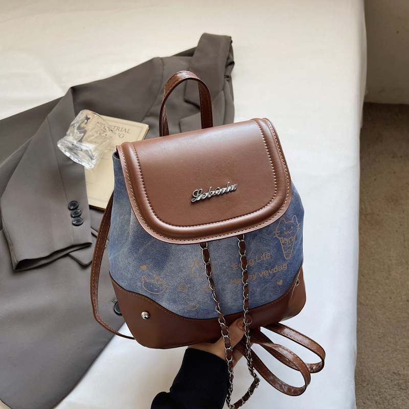 Mochila de nicho de textura superior para damas 2025, otoño, nueva exquisita mochila de viaje, mochila de mujer