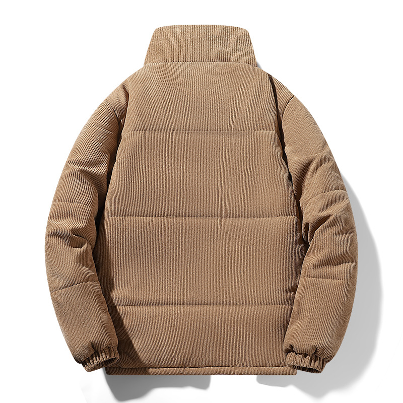Neue Herren-Baumwollwattierte Jacke für Herbst/Winter 2025 – Dicke Thermojacke mit Baseballkragen_voghion.com