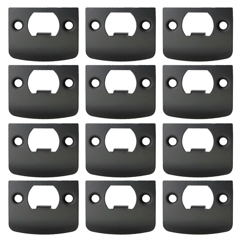 D Buckle Plate 12 Pieces Black Door Attack Plate Stainless Steel Door Bolt Guide Piece Hardware Lock Accessories Wholesale Amazon