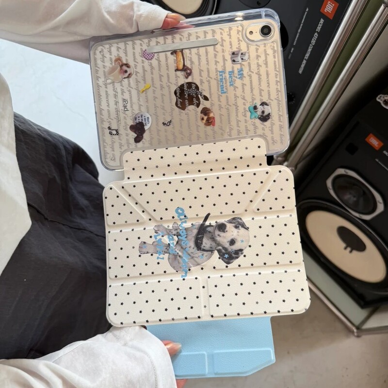 Cute Dalmatian Dog Protective Case for Apple iPad Tablet Mini with Buckle Pro with Pen Slot Air New Model 10Th Generation Cute Dalmatian Dog Protective Case for Apple iPad Tablet Mini with Buckle Pro with Pen Slot Air New Model 10Th Generation