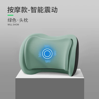 Slow Rebound, and Fatigue Relief, Waist support - green-upgraded-massage-model-single-headrest