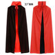 Halloween Pirate Cloak Red and Black Double-layer Stand-up Collar Death Cloak Kidsren Adult Masquerade Costume Props