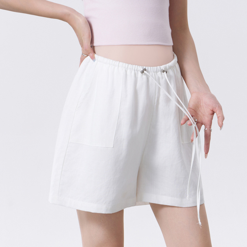 Maternity Shorts, Summer Thin Outer Wear, Small Cotton and Linen Pants, Breathable, No Belly Support, Summer
